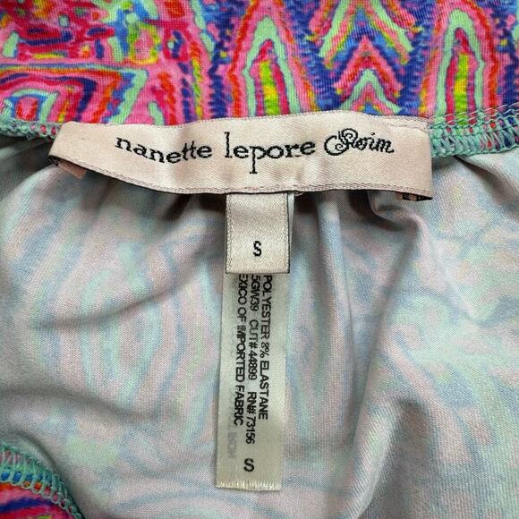 Nanette Lepore Swim Cover Up Women's Small Multicolor Geometric Tunic Dress‎ - Picture 6 of 13